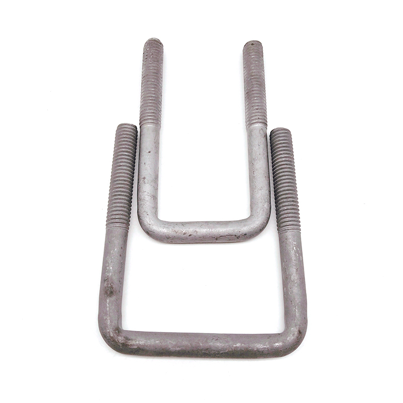 grade 6.8 carbon steel hot dip galvanized square U shape bolt for electric equipment