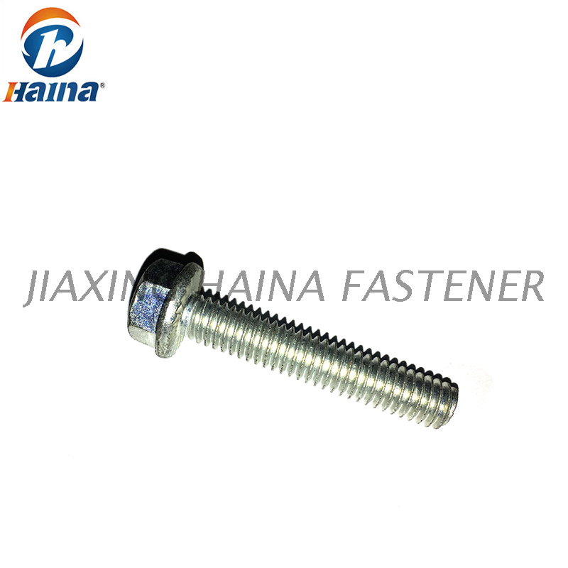 Zinc Plated Hex Flange Serrated Bolt- DIN6921 
