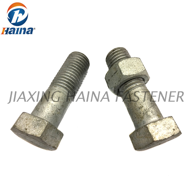 Gr 8.8, Gr10.9 Hot Dip Galvanized DIN 931 Hex Bolt with Half Thread