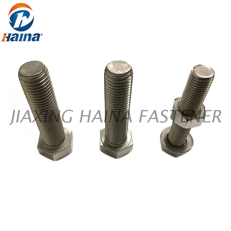 SS304 SS316 SS316L M10 M16 DIN933 ISO4017 Stainless Steel full thread Hex Bolt