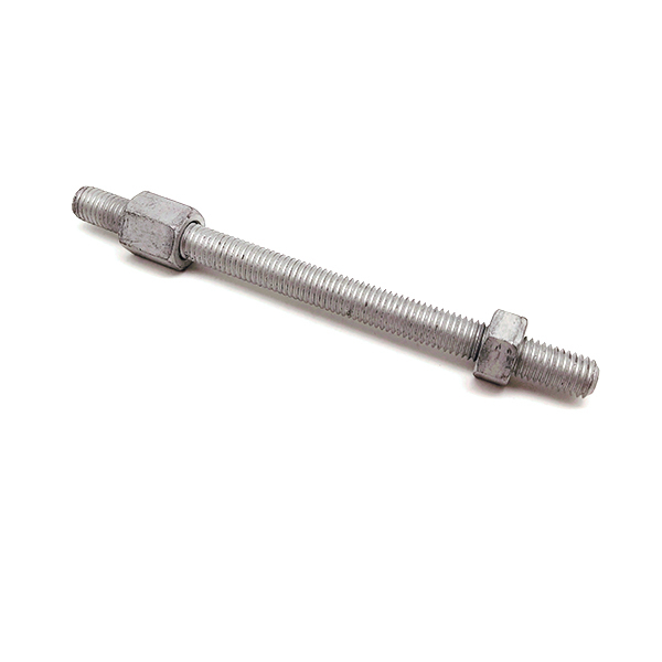 Carbon Steel M20 M22 M24 M27 Grade 8.8 Galvanized Electric Power Threaded Rod with Nuts 