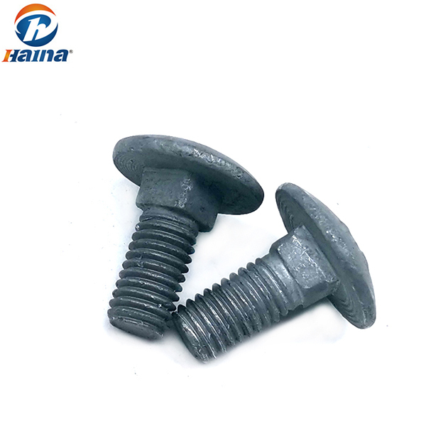 High Strength 4.8/8.8/10.9/12.9 grade Carbon Steel Hot Dipped Galvanized HDG Carriage Bolt Use for electric tower
