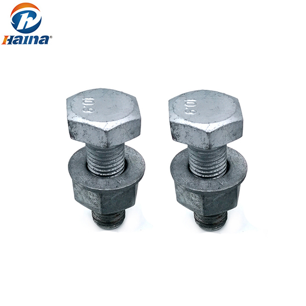 ASTM A394 Carbon Steel / stainless steel ss304/316 Hot DIP Galvanized HDG Transmission Electric Tower heavy Hex Bolt
