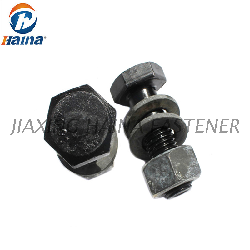 High-Strength Gr. 8.8 Gr.10.9, Gr.12.9 Hexagon Bolts DIN6914 with Large Widths Across Flats for Structural Bolting 