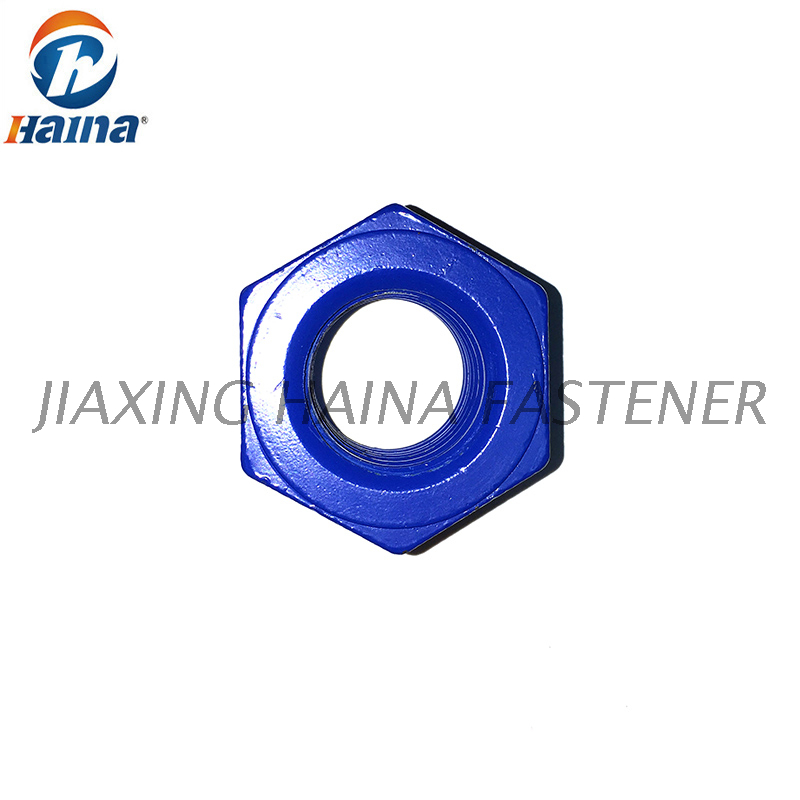 Astm A194 Grade 2h Teflon Ptfe Blue Hex Heavy Nut From China