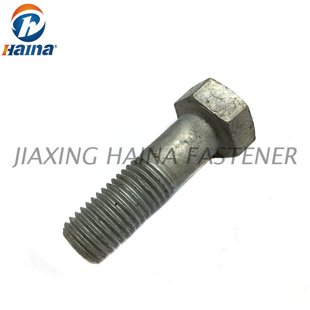 Gr 8.8, Gr10.9 Hot Dip Galvanized DIN 931 Hex Bolt with Half Thread