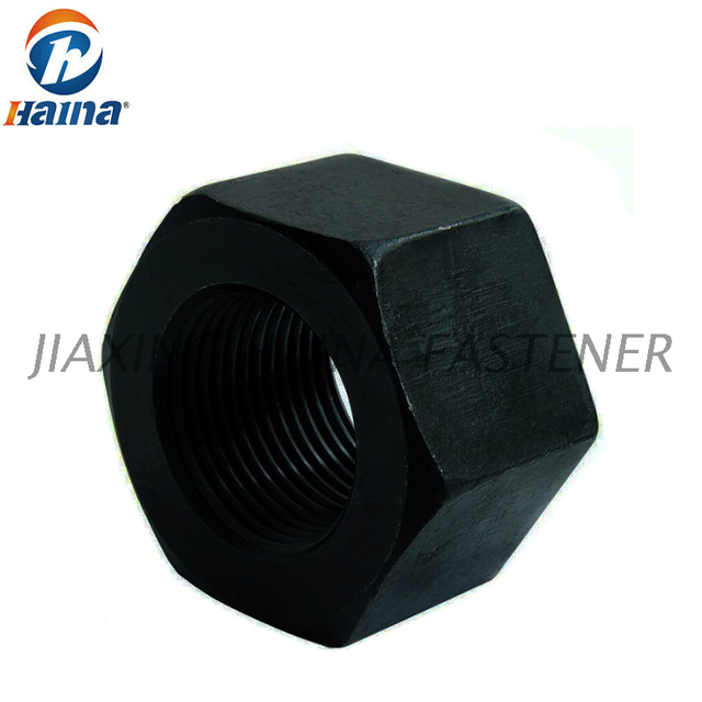 Gr 8 Carbon steel High Tensile Black DIN6915 Hex Heavy Nuts