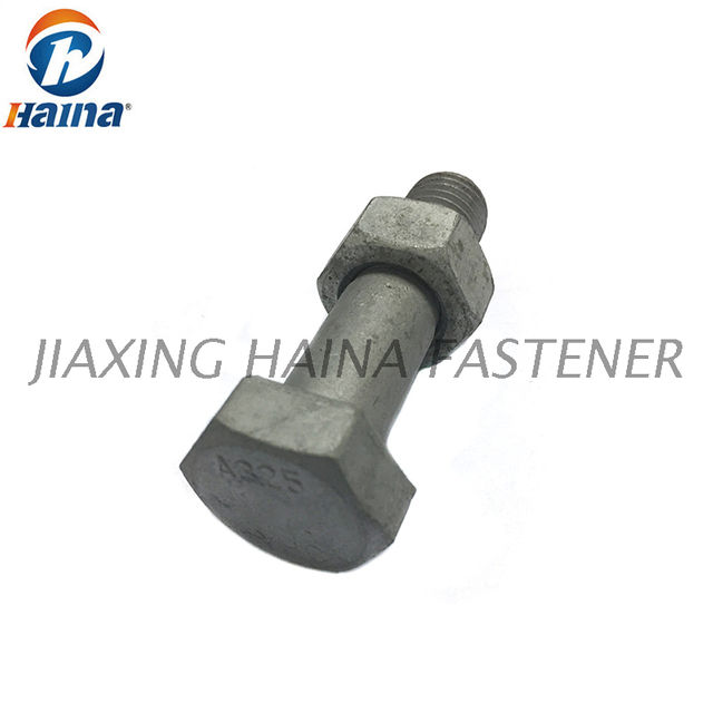 Carbon Steel A325 A490 Hot Dip Galvanized Hex Heavy Bolt