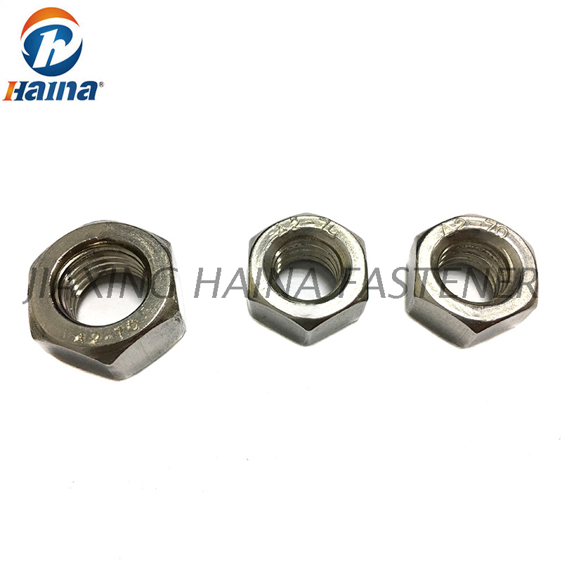 M24  Hexagon Screw Nuts DIN934 For Electronics 304 Stainless Steel Hex Nuts M2 