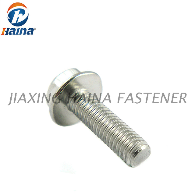 DIN6921 Stainless Steel A2-70 Hex Head Flange Bolts With Serrated