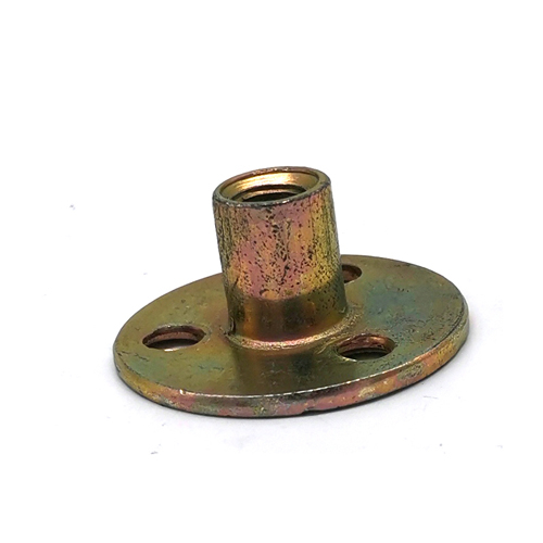 Carbon Steel A2-70 Size Zinc Plated Round Base T Nut Brad Hole Tee Nut