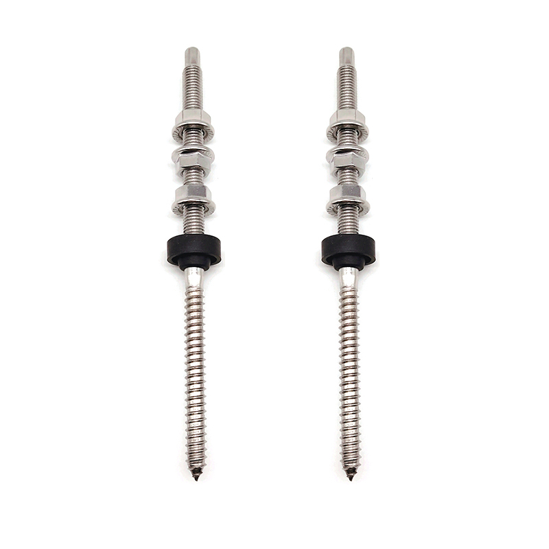 SS304 SS430 M8X150 200mm Long Solar Dowel Screw/ Hanger Bolt with EPDM Washer