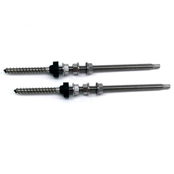 Stainless Steel SUS 304 M6 Metric Solar Mounting Tin Roof Double End Hanger Bolts for Solar Panel Assembly