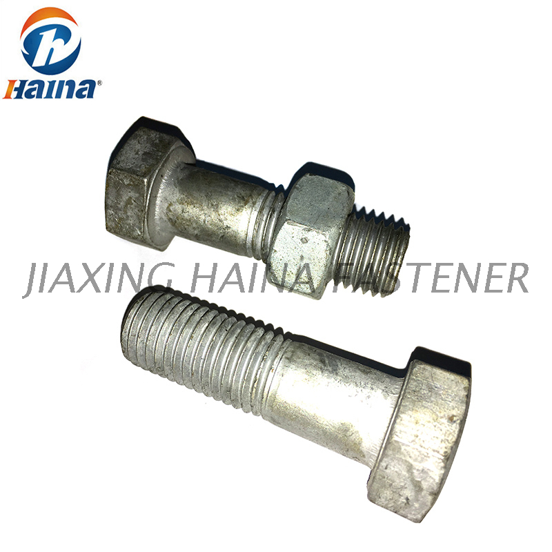 Gr 8.8, Gr10.9 Hot Dip Galvanized DIN 931 Hex Bolt with Half Thread