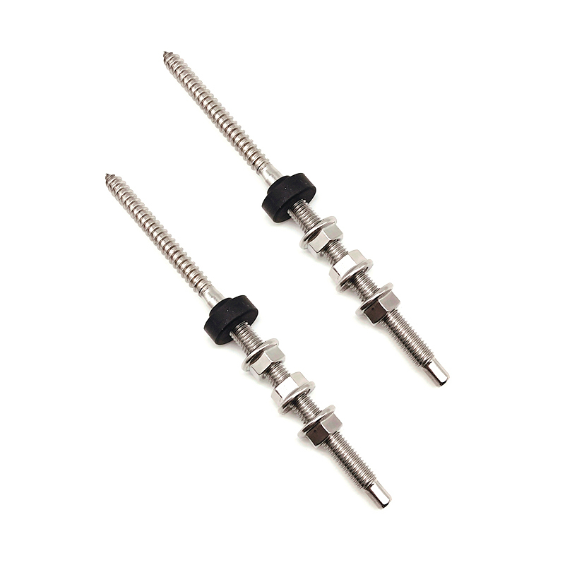 SS304 SS430 M8X150 200mm Long Solar Dowel Screw/ Hanger Bolt with EPDM Washer