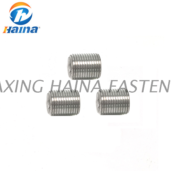Galvanized Class 8.8 flat end hexagonal set screws ISO4026