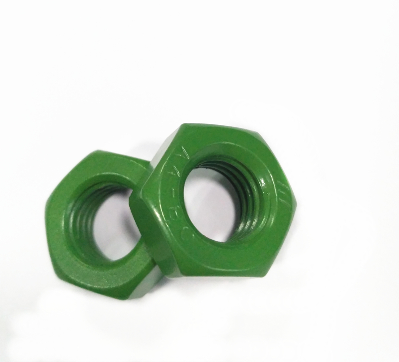 A2-70 A4-80 Stainless Steel 316 304 Green Teflon Hex Nut DIN934 