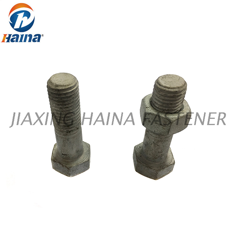 Gr 8.8, Gr10.9 Hot Dip Galvanized DIN 931 Hex Bolt with Half Thread