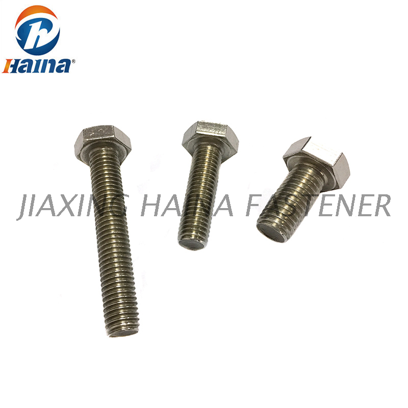 DIN933 ASME B18.2.1 High Quaity Stainless Steel 304 316 316L A2 A4 Hex Bolt 