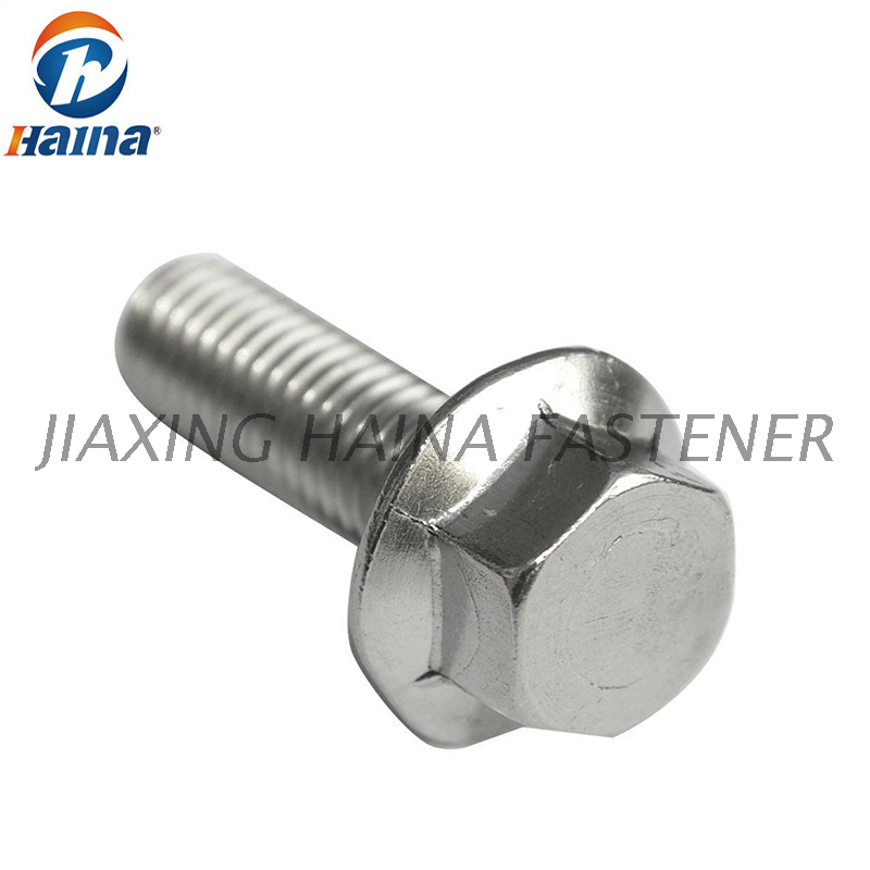 DIN6921 Stainless Steel A2-70 Hex Head Flange Bolts With Serrated