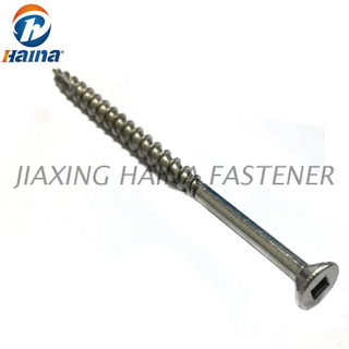 Flat Head Square Slot Self Tapping Stainless Steel Screws