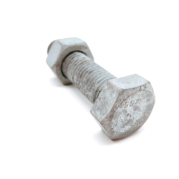A394 Grade 2/5/8 Carbon Steel Hot Dip Galvanized Hex Power Bolt